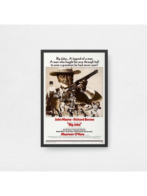 Big Jake Film Posteri Çerçeveli Tablo Sinema Odası Duvar Dekoru