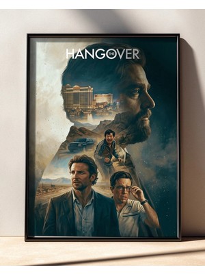 The Hangover Tasarım 3 Film Posteri Çerçeveli Tablo Sinema Odası Duvar Dekoru