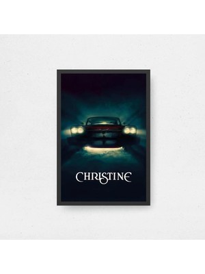 Christine Tasarım 2 Film Posteri Çerçeveli Tablo Sinema Odası Duvar Dekoru