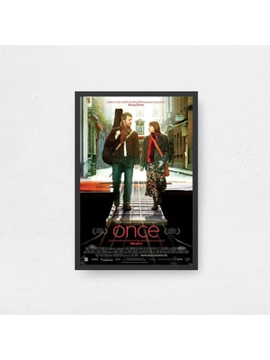 Once Film Posteri Çerçeveli Tablo Sinema Odası Duvar Dekoru
