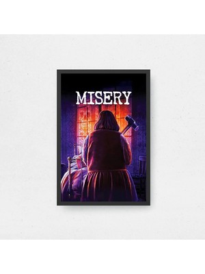 Misery Film Posteri Çerçeveli Tablo Sinema Odası Duvar Dekoru