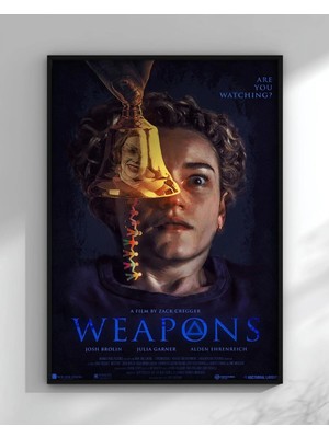 Weapons Tasarım 3 Film Posteri Çerçeveli Tablo Sinema Odası Duvar Dekoru