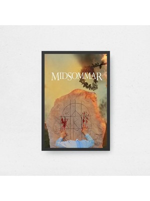 Midsommar Tasarım 2 Film Posteri Çerçeveli Tablo Sinema Odası Duvar Dekoru