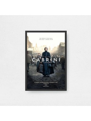 Cabrini Film Posteri Çerçeveli Tablo Sinema Odası Duvar Dekoru