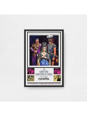 Cleopatra Film Posteri Çerçeveli Tablo Sinema Odası Duvar Dekoru