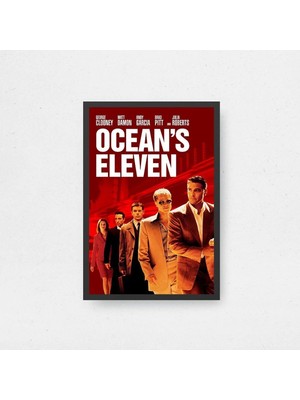 Ocean's Eleven Tasarım 2 Film Posteri Çerçeveli Tablo Sinema Odası Duvar Dekoru