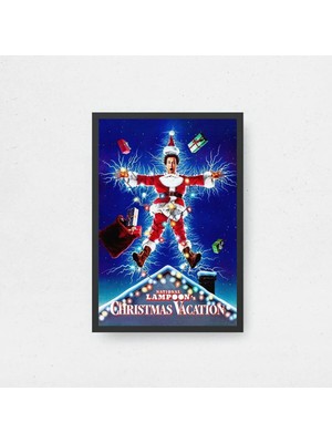 National Lampoon's Christmas Vacation Film Posteri Çerçeveli Tablo Sinema Odası Duvar Dekoru