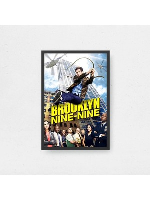 Brooklyn Nine-Nine Film Posteri Çerçeveli Tablo Sinema Odası Duvar Dekoru