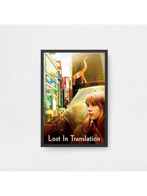 Lost In Translation Tasarım 3 Film Posteri Çerçeveli Tablo Sinema Odası Duvar Dekoru