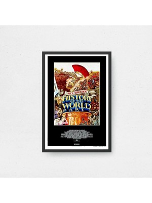 History Of The World Film Posteri Çerçeveli Tablo Sinema Odası Duvar Dekoru