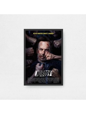 Nobody Film Posteri Çerçeveli Tablo Sinema Odası Duvar Dekoru