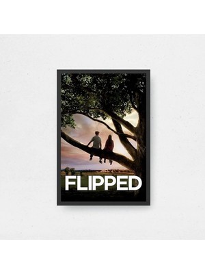 Flipped Film Posteri Çerçeveli Tablo Sinema Odası Duvar Dekoru