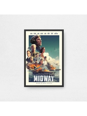Midway Tasarım 2 Film Posteri Çerçeveli Tablo Sinema Odası Duvar Dekoru