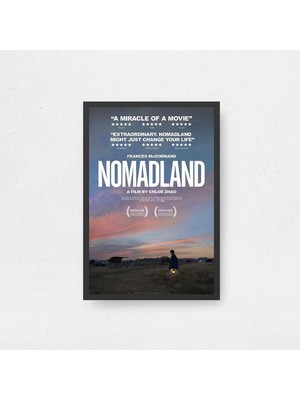 Nomadland Film Posteri Çerçeveli Tablo Sinema Odası Duvar Dekoru