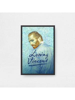 Loving Vincent Tasarım 2 Film Posteri Çerçeveli Tablo Sinema Odası Duvar Dekoru