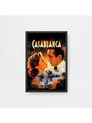 Casablanca Film Posteri Çerçeveli Tablo Sinema Odası Duvar Dekoru