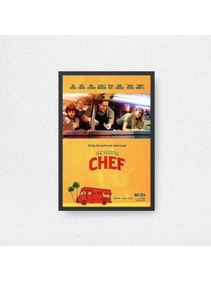 Chef Film Posteri Çerçeveli Tablo Sinema Odası Duvar Dekoru