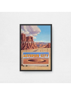 Asteroid City Tasarım 2 Film Posteri Çerçeveli Tablo Sinema Odası Duvar Dekoru