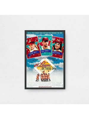 A League Of Their Own Film Posteri Çerçeveli Tablo Sinema Odası Duvar Dekoru