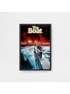 Das Boot Tasarım 2 Film Posteri Çerçeveli Tablo Sinema Odası Duvar Dekoru