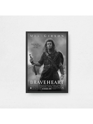 Braveheart Tasarım 2 Film Posteri Çerçeveli Tablo Sinema Odası Duvar Dekoru