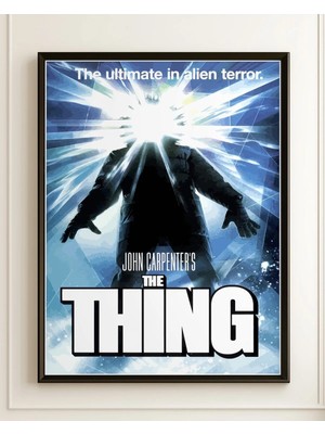 The Thing Tasarım 12 Film Posteri Çerçeveli Tablo Sinema Odası Duvar Dekoru