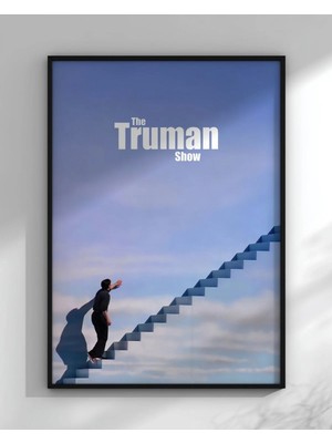 The Truman Show Tasarım 2 Film Posteri Çerçeveli Tablo Sinema Odası Duvar Dekoru