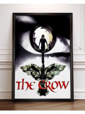The Crow Tasarım 4 Film Posteri Çerçeveli Tablo Sinema Odası Duvar Dekoru