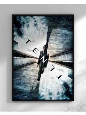 Tenet Tasarım 2 Film Posteri Çerçeveli Tablo Sinema Odası Duvar Dekoru