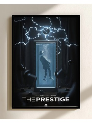 The Prestige Tasarım 4 Film Posteri Çerçeveli Tablo Sinema Odası Duvar Dekoru