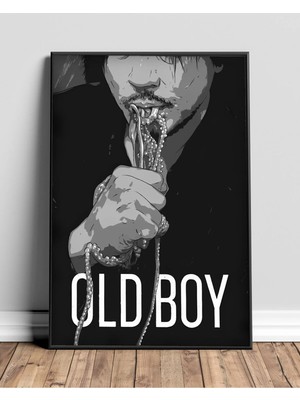 Oldboy Tasarım 2 Film Posteri Çerçeveli Tablo Sinema Odası Duvar Dekoru