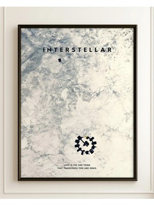 Interstellar Tasarım 26 Film Posteri Çerçeveli Tablo Sinema Odası Duvar Dekoru