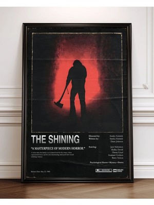 The Shining Tasarım 8 Film Posteri Çerçeveli Tablo Sinema Odası Duvar Dekoru