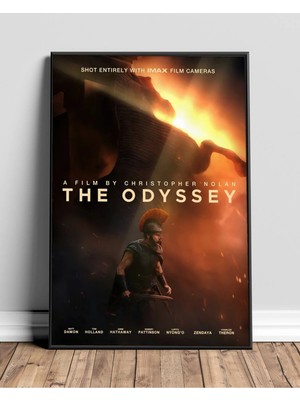 The Odyssey Christopher Nolan Tasarım 4 Film Posteri Çerçeveli Tablo Sinema Odası Duvar Dekoru