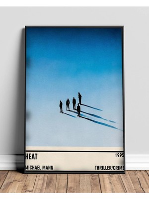 Heat Tasarım 9 Film Posteri Çerçeveli Tablo Sinema Odası Duvar Dekoru