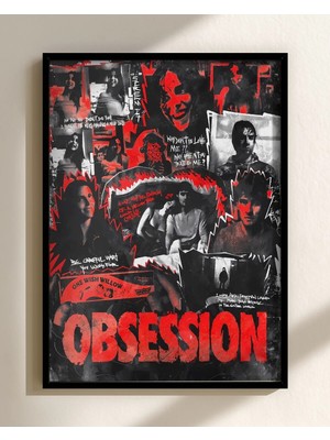 Obsession Tasarım 3 Film Posteri Çerçeveli Tablo Sinema Odası Duvar Dekoru