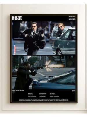 Heat Tasarım 4 Film Posteri Çerçeveli Tablo Sinema Odası Duvar Dekoru