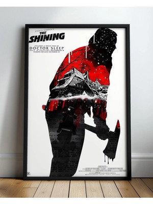 The Shining Tasarım 3 Film Posteri Çerçeveli Tablo Sinema Odası Duvar Dekoru