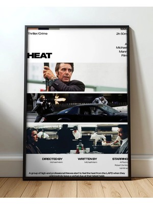 Heat Tasarım 12 Film Posteri Çerçeveli Tablo Sinema Odası Duvar Dekoru