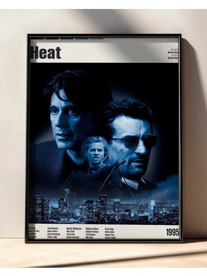 Heat Tasarım 6 Film Posteri Çerçeveli Tablo Sinema Odası Duvar Dekoru