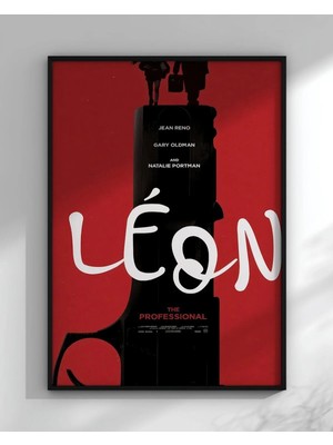 Léon The Professional Tasarım 3 Film Posteri Çerçeveli Tablo Sinema Odası Duvar Dekoru