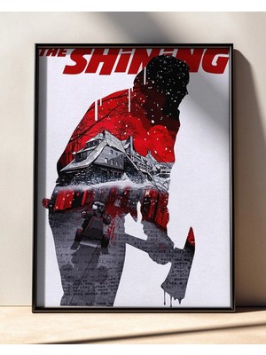 The Shining Tasarım 7 Film Posteri Çerçeveli Tablo Sinema Odası Duvar Dekoru