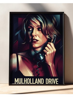 Mulholland Drive Tasarım 2 Film Posteri Çerçeveli Tablo Sinema Odası Duvar Dekoru