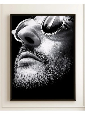 Léon The Professional Tasarım 2 Film Posteri Çerçeveli Tablo Sinema Odası Duvar Dekoru