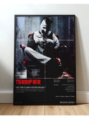 Terrifier Tasarım 4 Film Posteri Çerçeveli Tablo Sinema Odası Duvar Dekoru