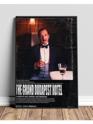 The Grand Budapest Hotel Tasarım 2 Film Posteri Çerçeveli Tablo Sinema Odası Duvar Dekoru