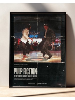 Pulp Fiction Tasarım 5 Film Posteri Çerçeveli Tablo Sinema Odası Duvar Dekoru