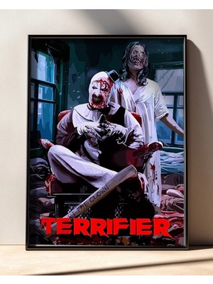 Terrifier Tasarım 2 Film Posteri Çerçeveli Tablo Sinema Odası Duvar Dekoru