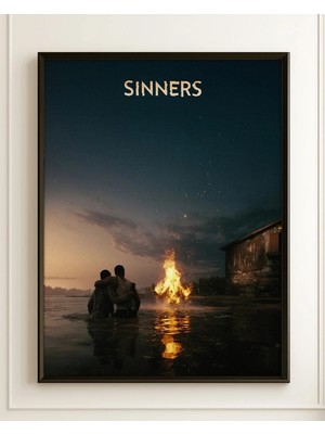 Sinners Tasarım 2 Film Posteri Çerçeveli Tablo Sinema Odası Duvar Dekoru