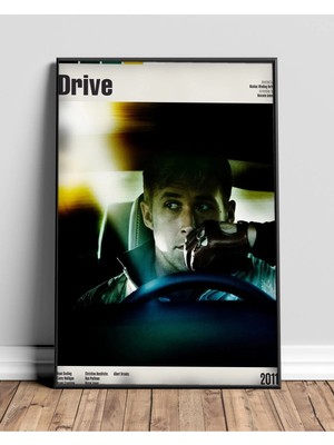 Drive Tasarım 5 Film Posteri Çerçeveli Tablo Sinema Odası Duvar Dekoru